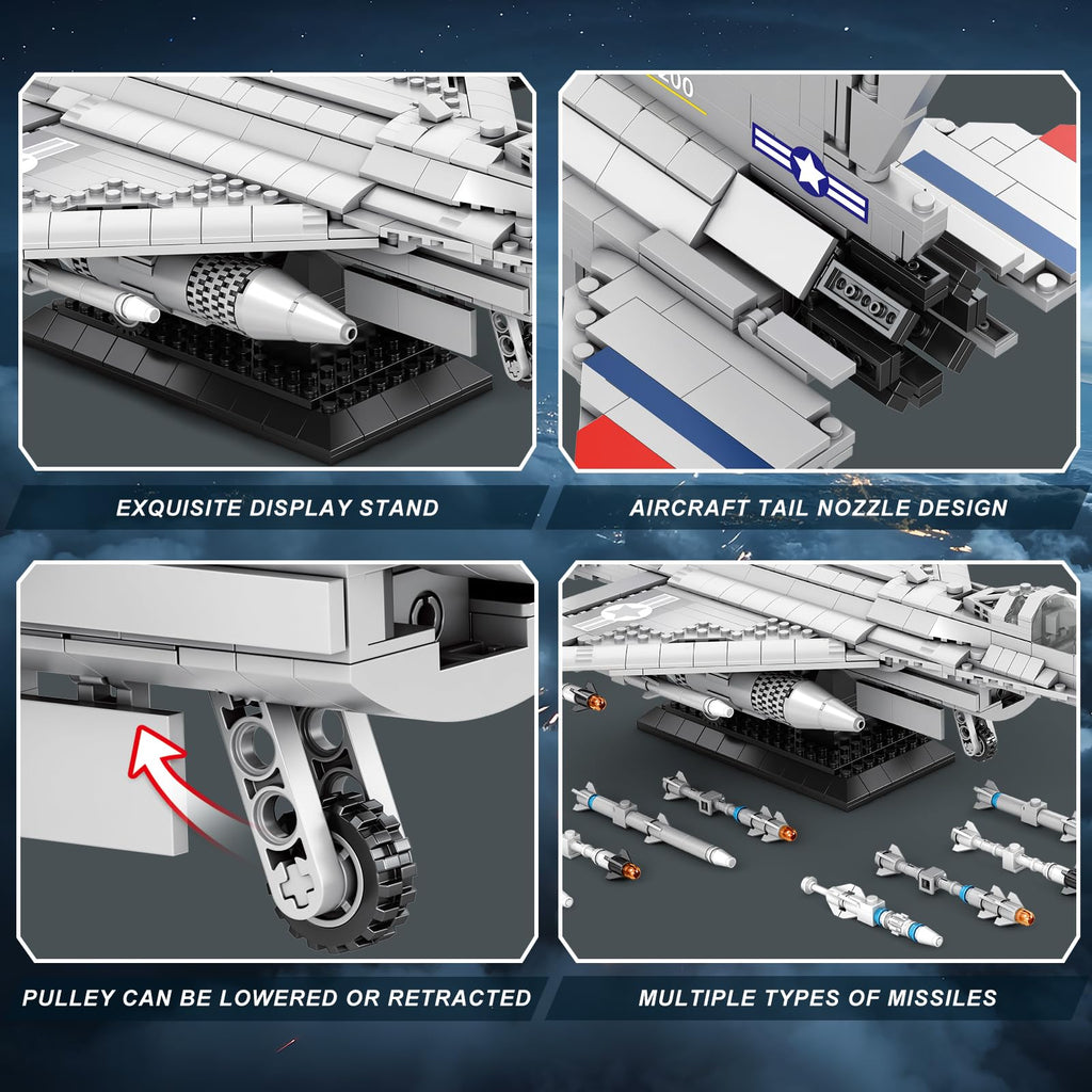 F-16 Fighting Falcon Fighter Jet | 1377+PCS