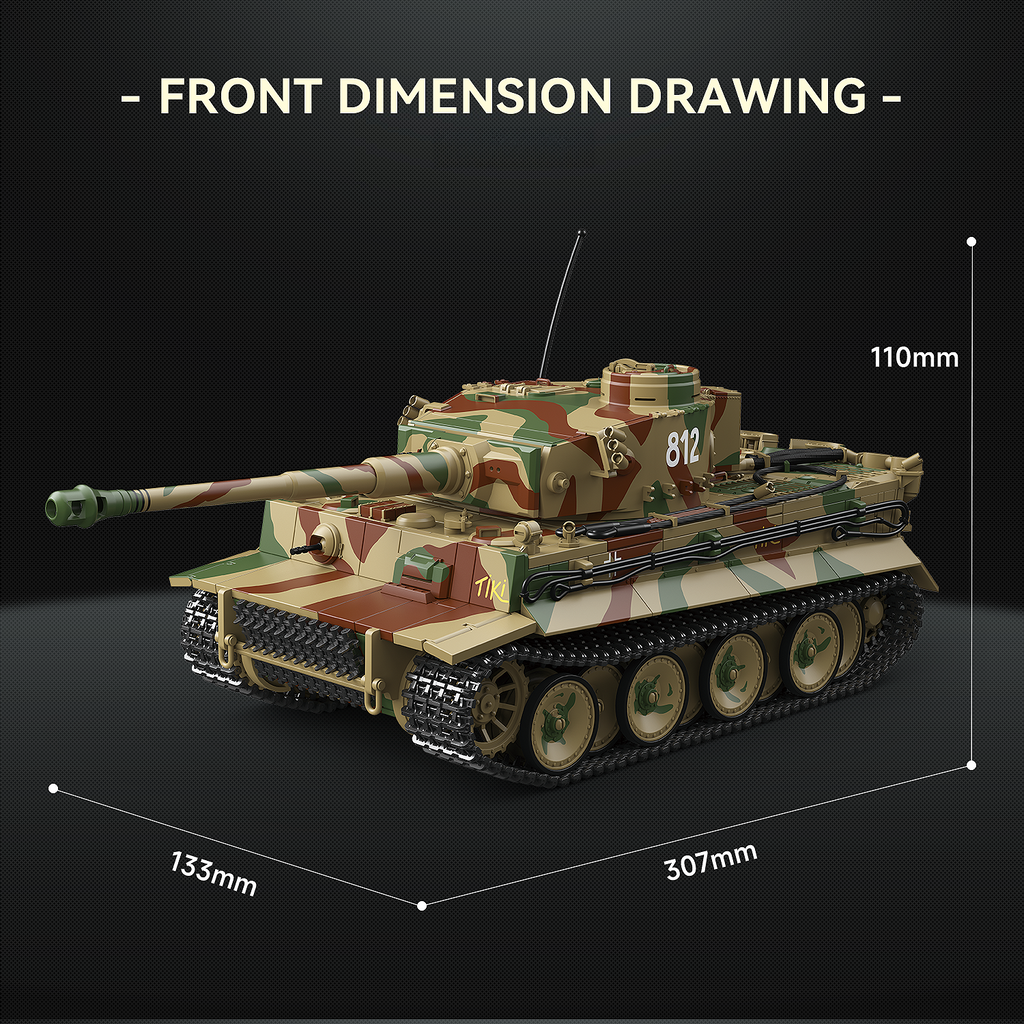 Tiger I Early No.812 | 1868PCS | 1:28 Flagship