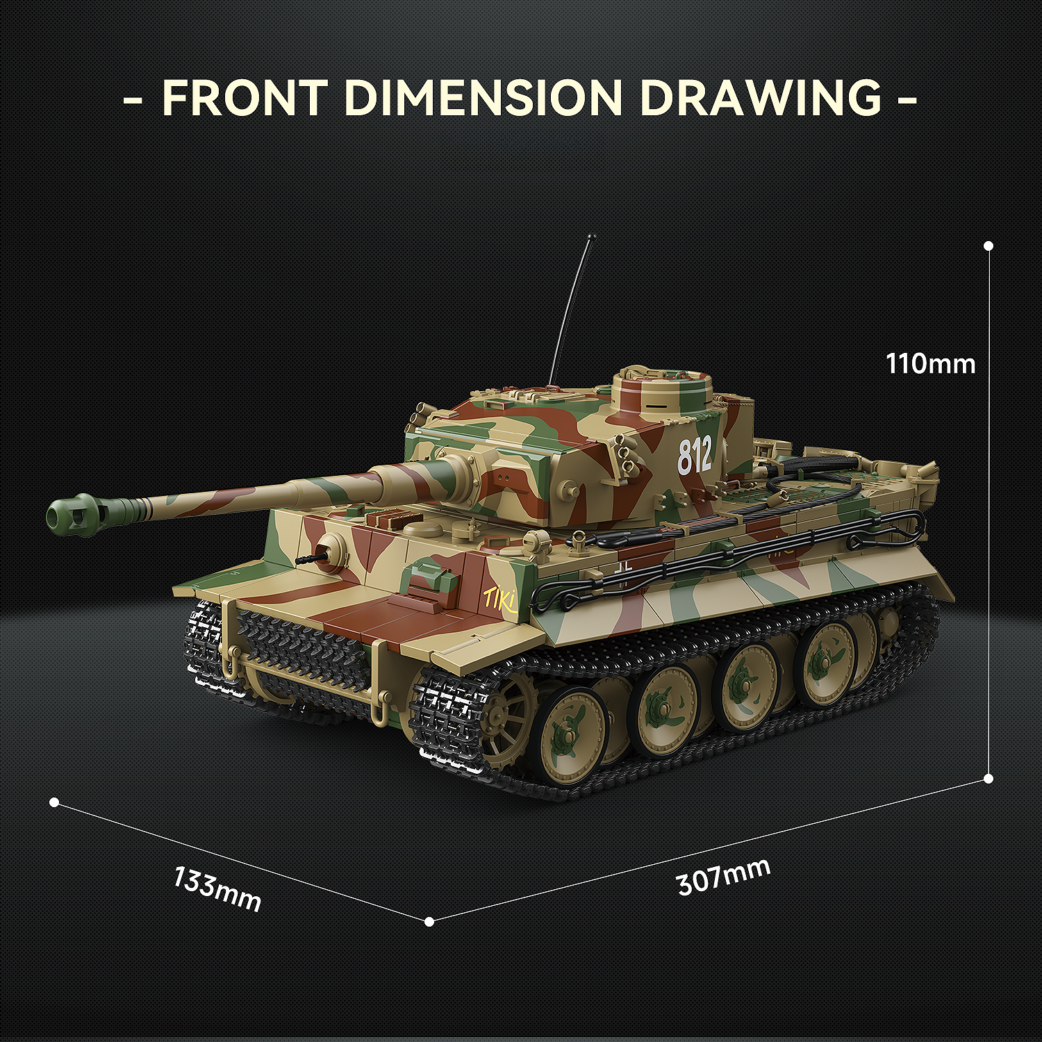Tiger I Early No.812 | 1868PCS | 1:28 Flagship