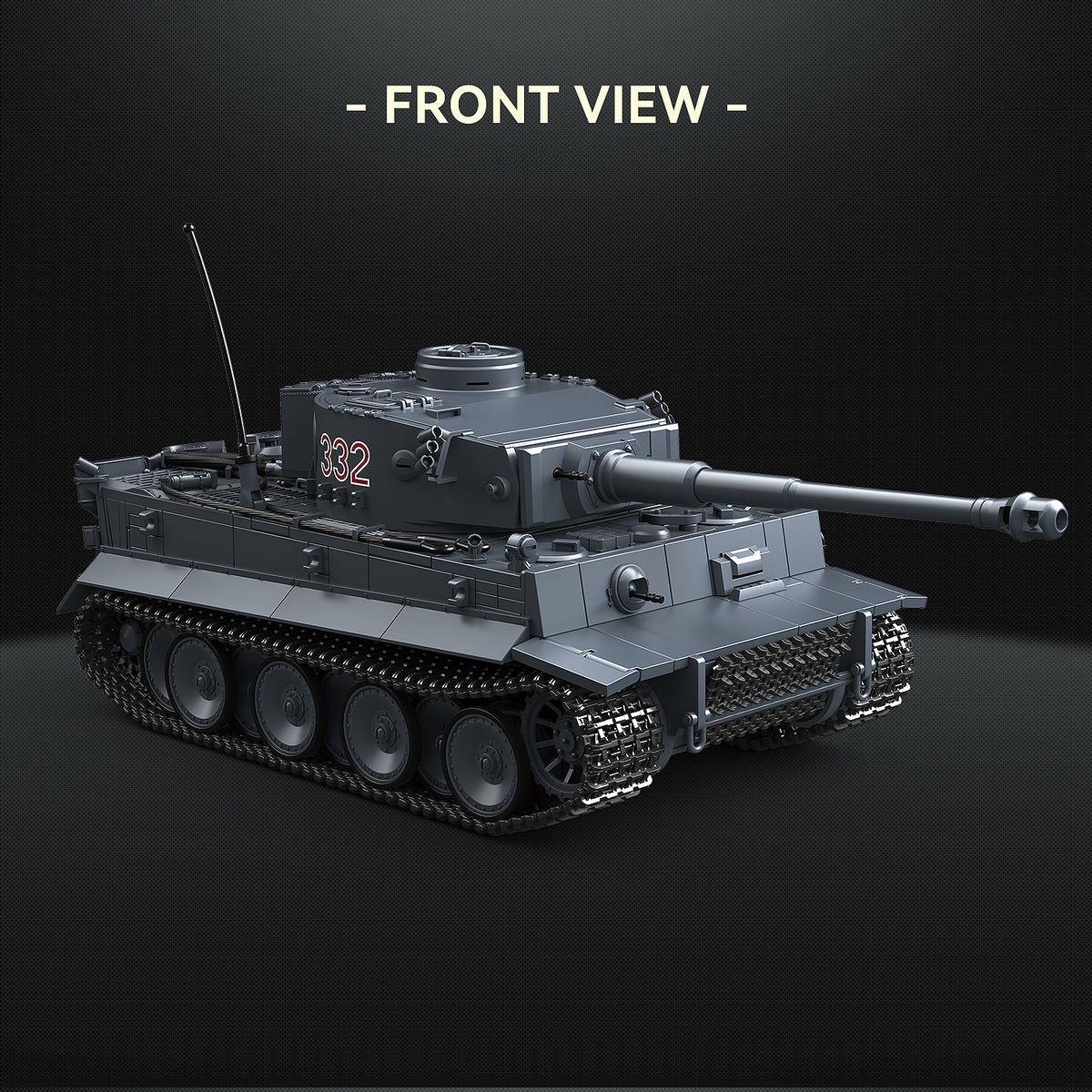 Tiger I Early No.332 | 1:28 Hybrid Collector Model | 1630PCS