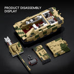 Jagdpanther NO.131 | 1463+PCS | WWII German Tank Destroyer