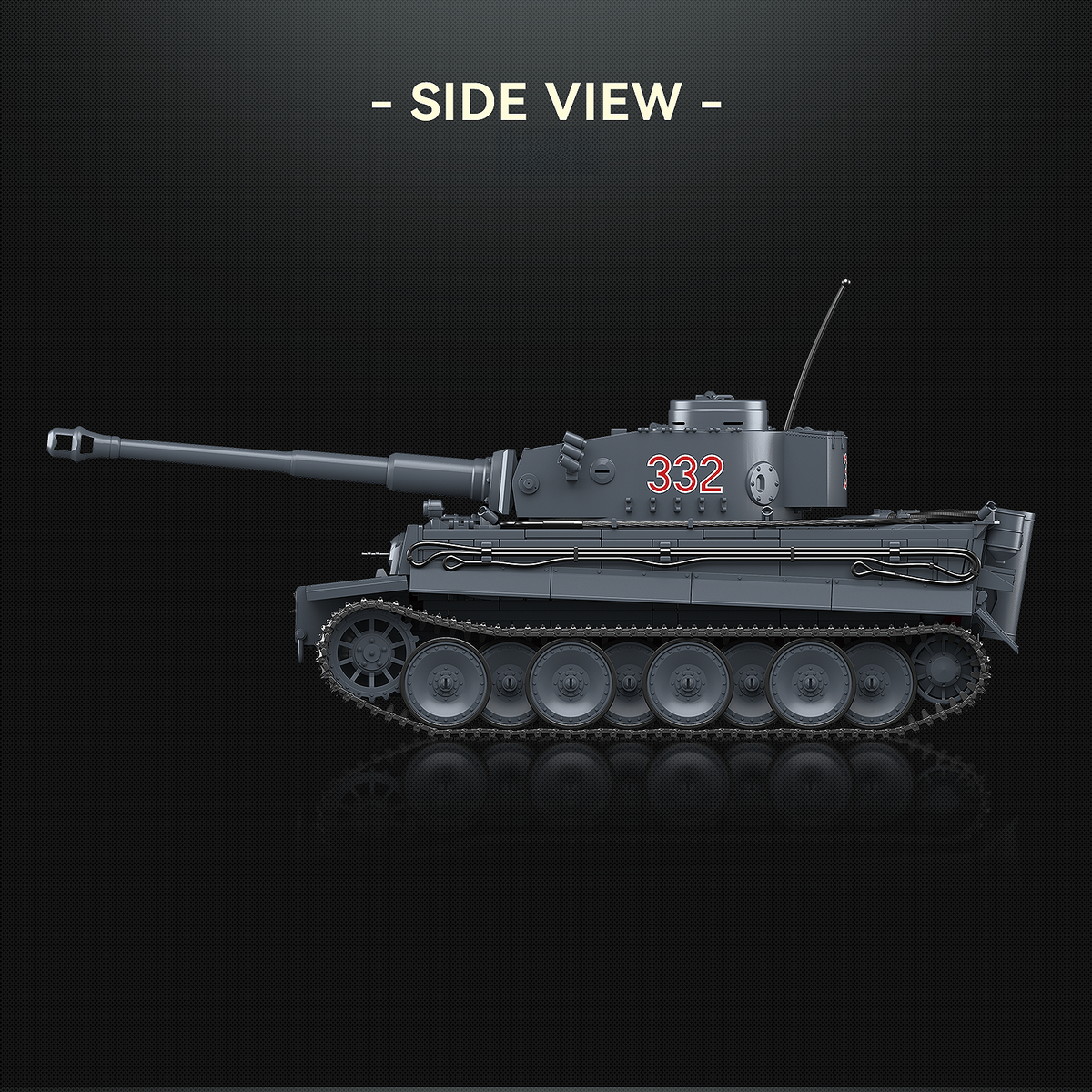 Tiger I Early No.332 | 1:28 Hybrid Collector Model | 1630PCS