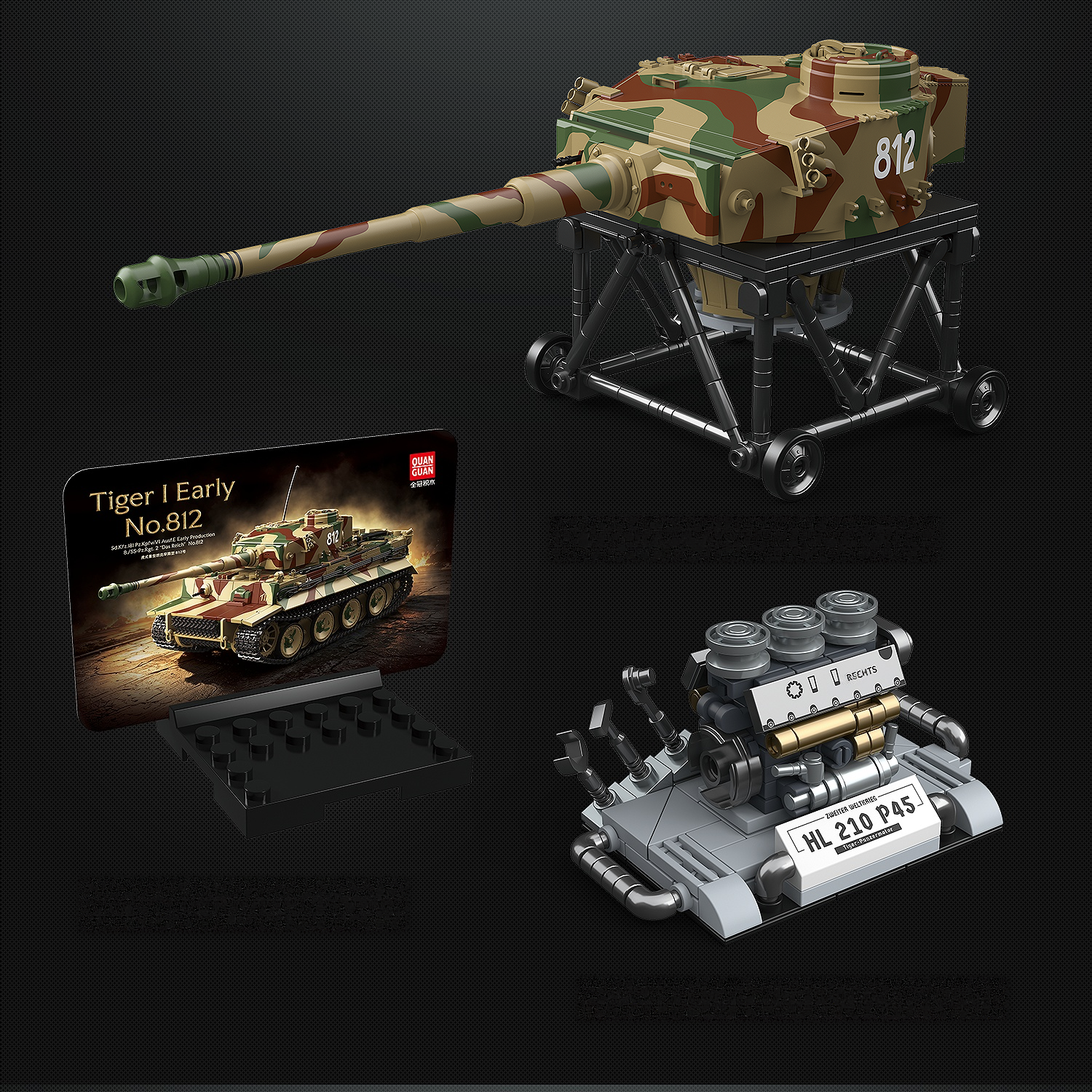 Tiger I Early No.812 | 1868PCS | 1:28 Flagship