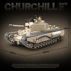 Churchill Infantry Tank Mk.I | 1031+PCS | 1:28 | WWII British Heavy Tank