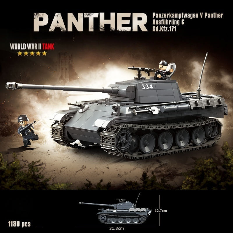 Panther Tank Ausf. G (Sd.Kfz.171) | 1180+PCS | 1:28 | WWII German Medium Tank