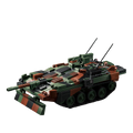 Strv 103B Main Battle Tank | 1773+PCS | 1:28 | Cold War Swedish MBT