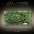 KV-1 Heavy Tank Model 1941 | 1192 PCS | 1:28 | WWII Soviet Heavy Tank