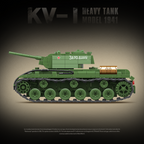 KV-1 Heavy Tank Model 1941 | 1192 PCS | 1:28 | WWII Soviet Heavy Tank