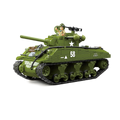 M4A3 Sherman 105mm | 1175 PCS | 1:28 | WWII US Medium Tank