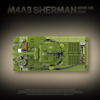 M4A3 Sherman 105mm | 1175 PCS | 1:28 | WWII US Medium Tank
