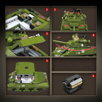 M4A3 Sherman 105mm | 1175 PCS | 1:28 | WWII US Medium Tank