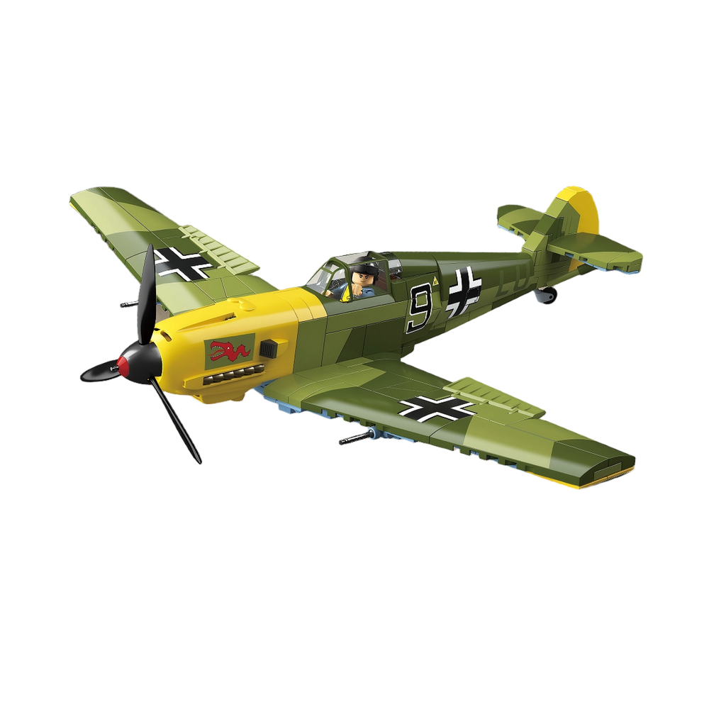 Bf-109E-4 Emil Fighter | 631 PCS | 1:28 | WWII German Fighter Aircraft