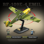 Bf-109E-4 Emil Fighter | 631 PCS | 1:28 | WWII German Fighter Aircraft
