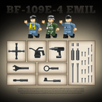 Bf-109E-4 Emil Fighter | 631 PCS | 1:28 | WWII German Fighter Aircraft