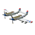 F-82E Twin Mustang | 1107 PCS | 1:28 | WWII US Escort Fighter