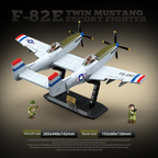F-82E Twin Mustang | 1107 PCS | 1:28 | WWII US Escort Fighter