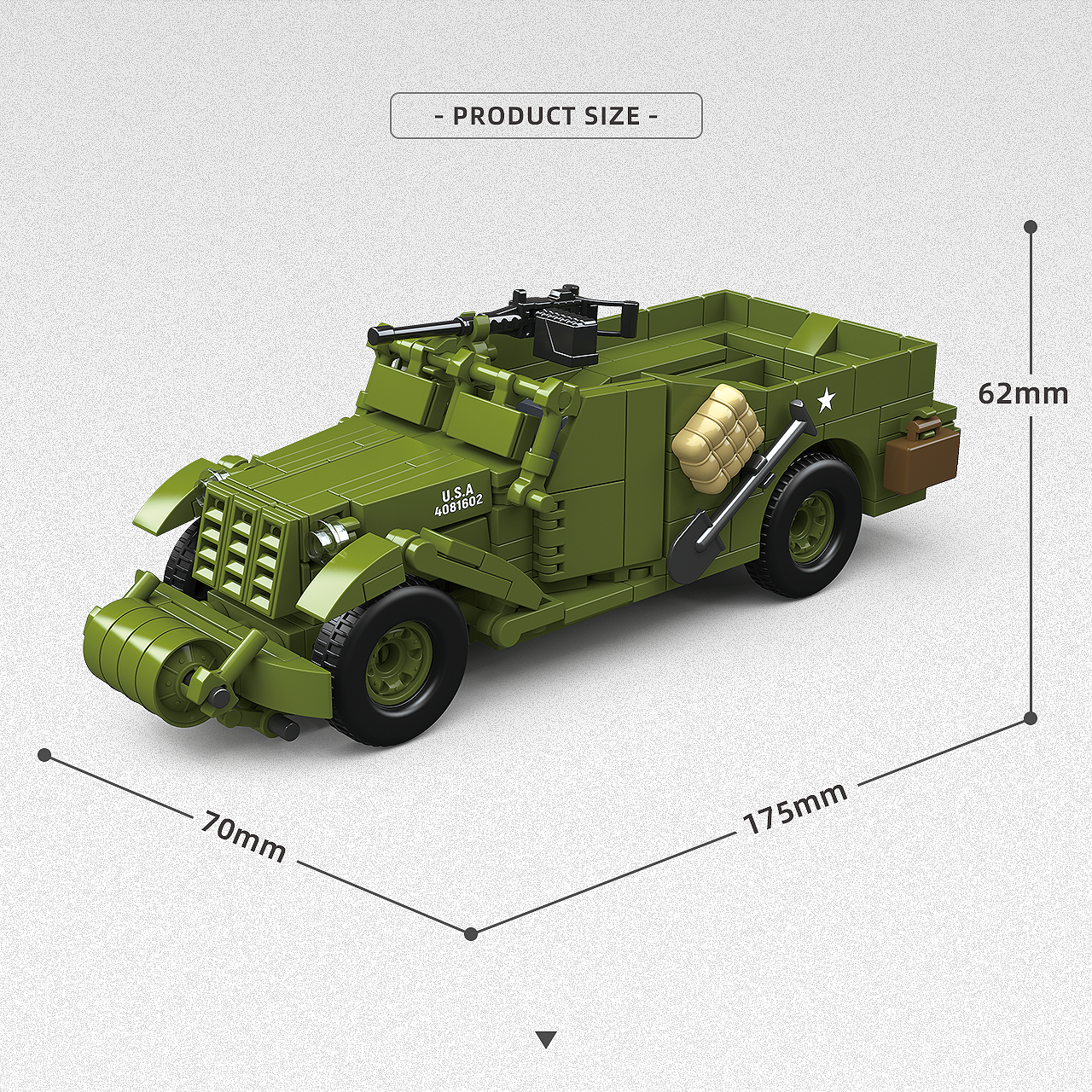 M3A1 Scout Car | 300PCS