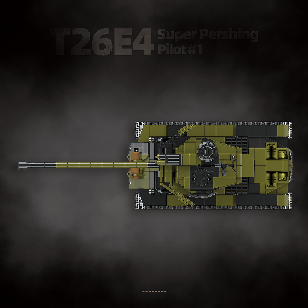 T26E4 Super Pershing Pilot #1 | 1322 PCS | 1:28 | WWII US Heavy Tank