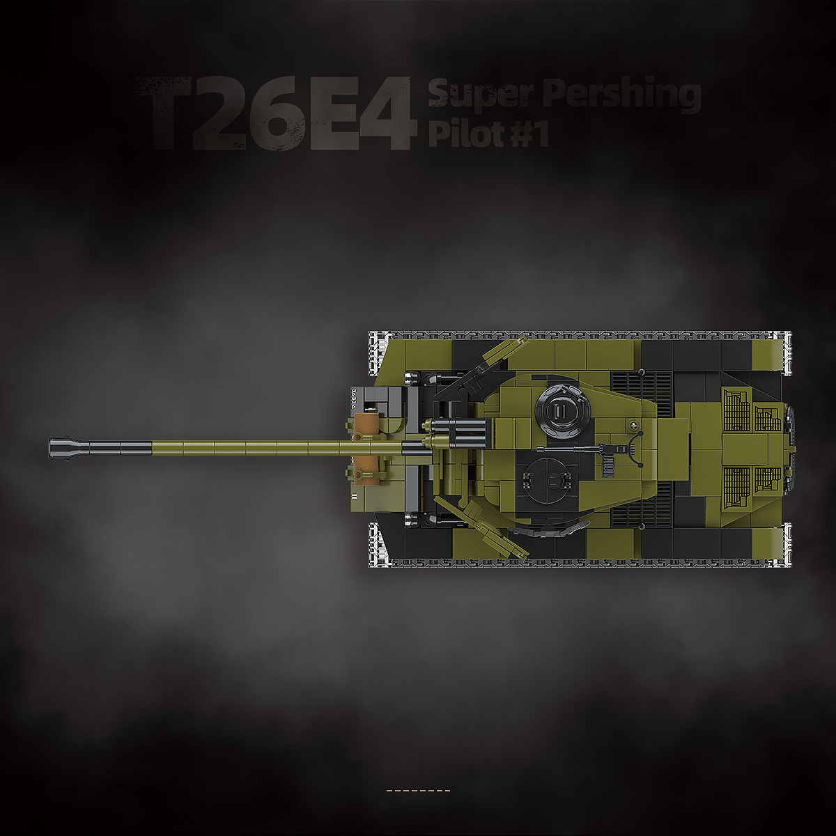 T26E4 Super Pershing Pilot #1 | 1322 PCS | 1:28 | WWII US Heavy Tank