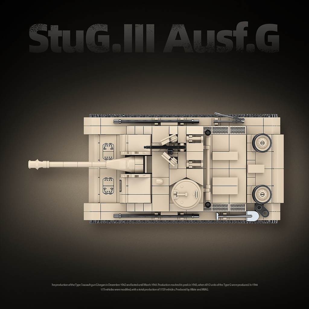 StuG III Ausf. G | 940 PCS | 1:28 | WWII German Assault Gun
