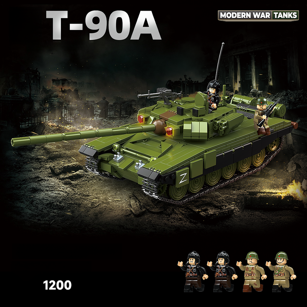 T-90A Main Battle Tank | 1200 PCS | 1:28 | Modern Russian Main Battle Tank