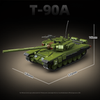 T-90A Main Battle Tank | 1200 PCS | 1:28 | Modern Russian Main Battle Tank