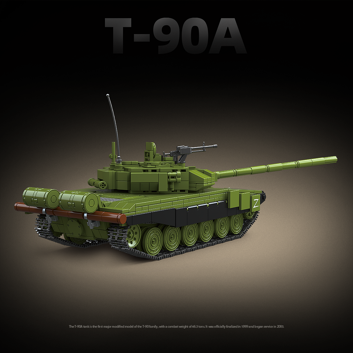 T-90A Main Battle Tank | 1200 PCS | 1:28 | Modern Russian Main Battle Tank