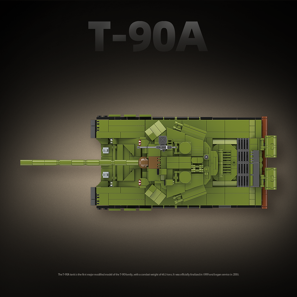 T-90A Main Battle Tank | 1200 PCS | 1:28 | Modern Russian Main Battle Tank