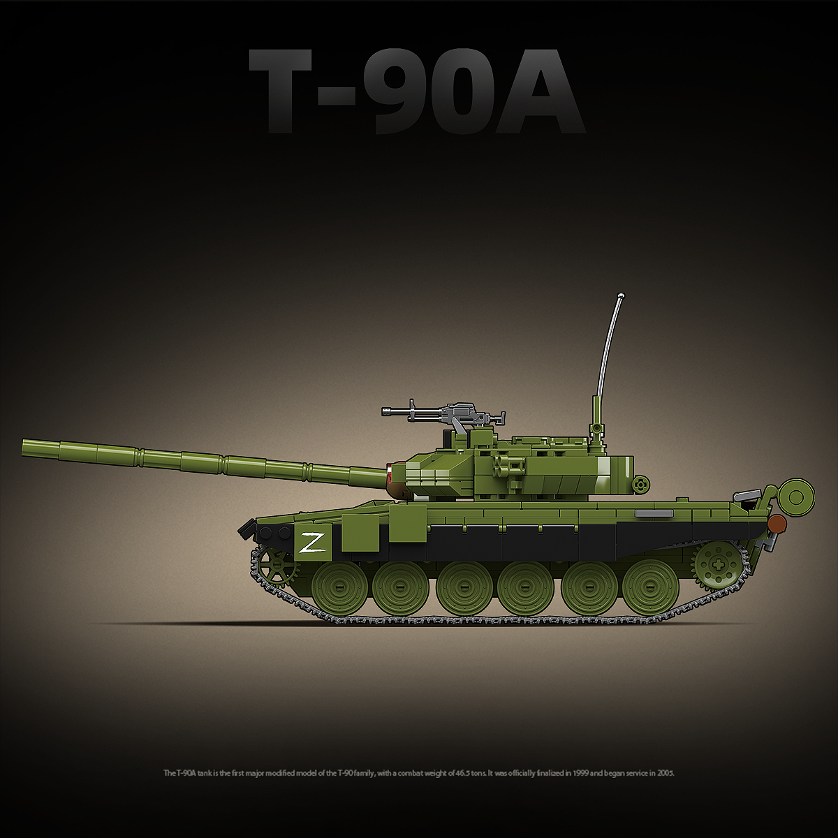 T-90A Main Battle Tank | 1200 PCS | 1:28 | Modern Russian Main Battle Tank
