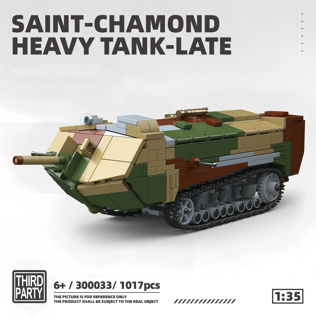 Saint-Chamond Heavy Tank - Late | 1017pcs