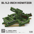 BL 9.2-Inch Howitzer | 459PCS | 1:35 | WWII/WWI British Heavy Artillery