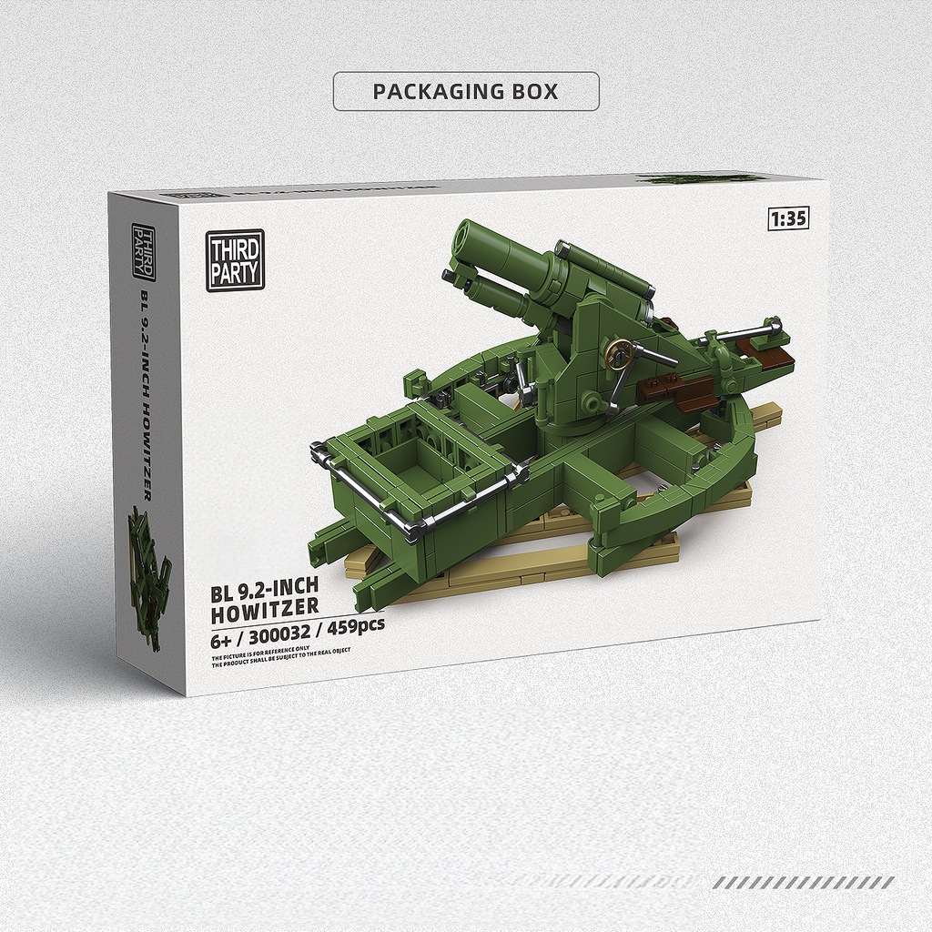 BL 9.2-Inch Howitzer | 459PCS | 1:35 | WWII/WWI British Heavy Artillery