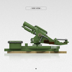 BL 9.2-Inch Howitzer | 459PCS | 1:35 | WWII/WWI British Heavy Artillery