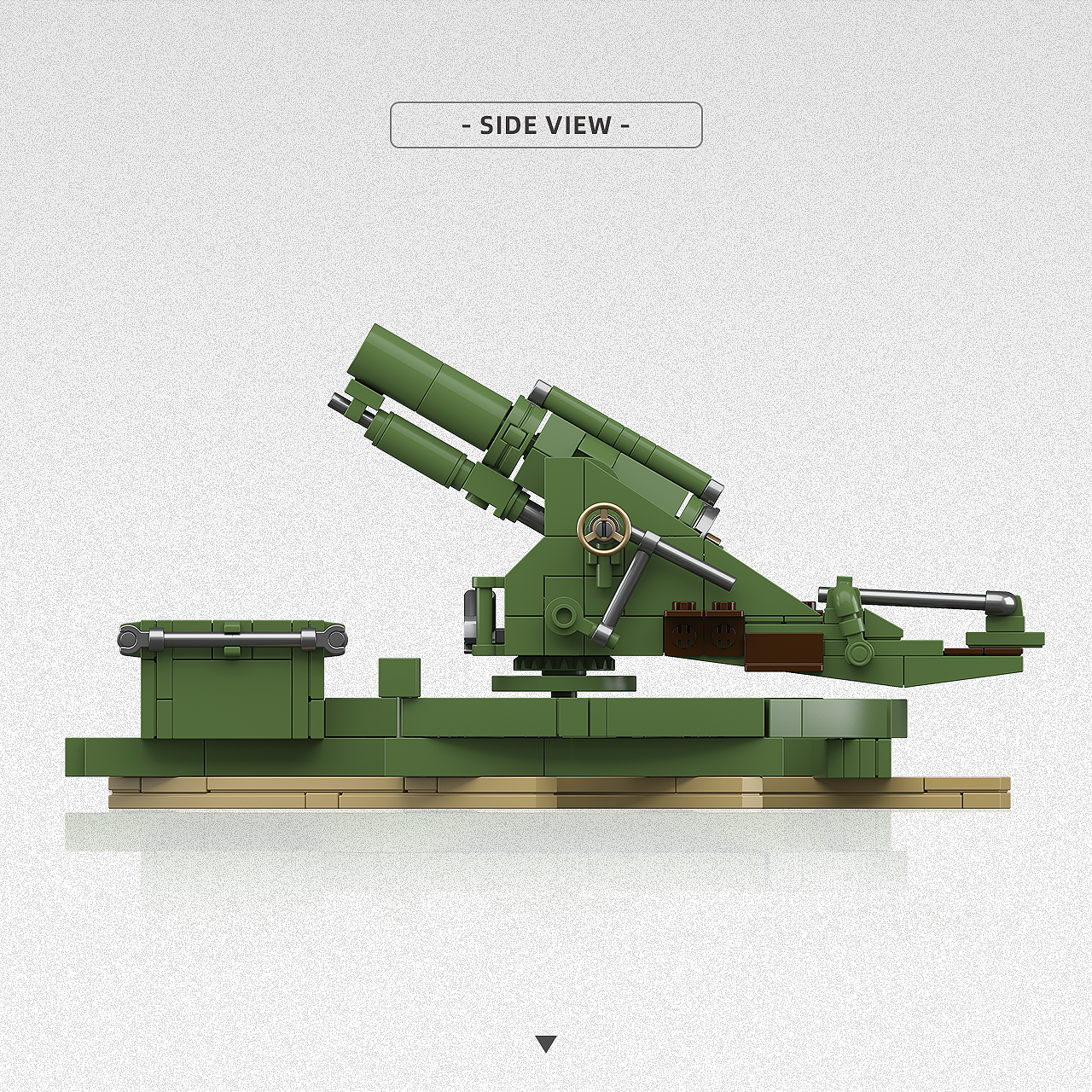 BL 9.2-Inch Howitzer | 459PCS | 1:35 | WWII/WWI British Heavy Artillery