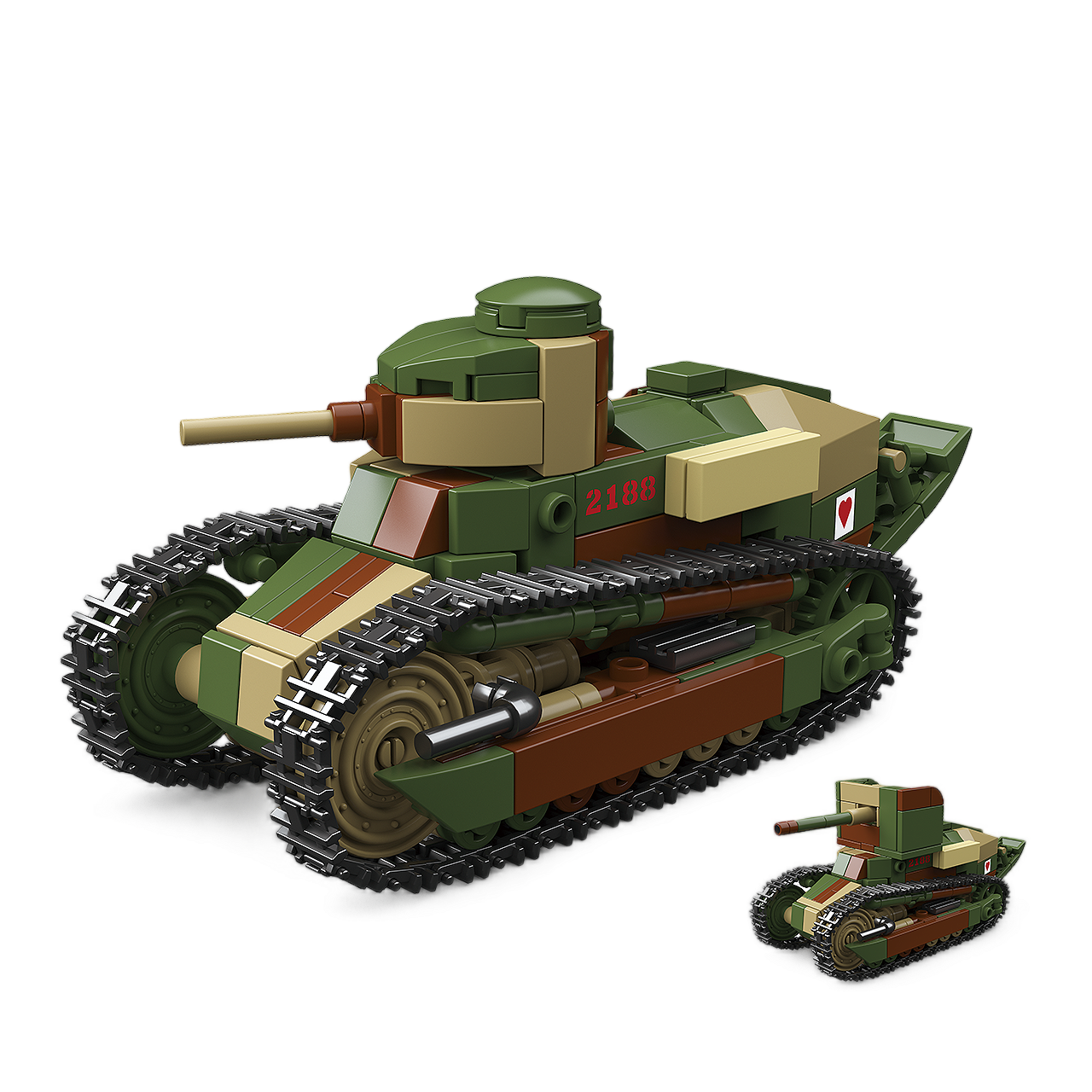 Renault FT Tank | 415PCS | 1:35 | 2-in-1 Building Set