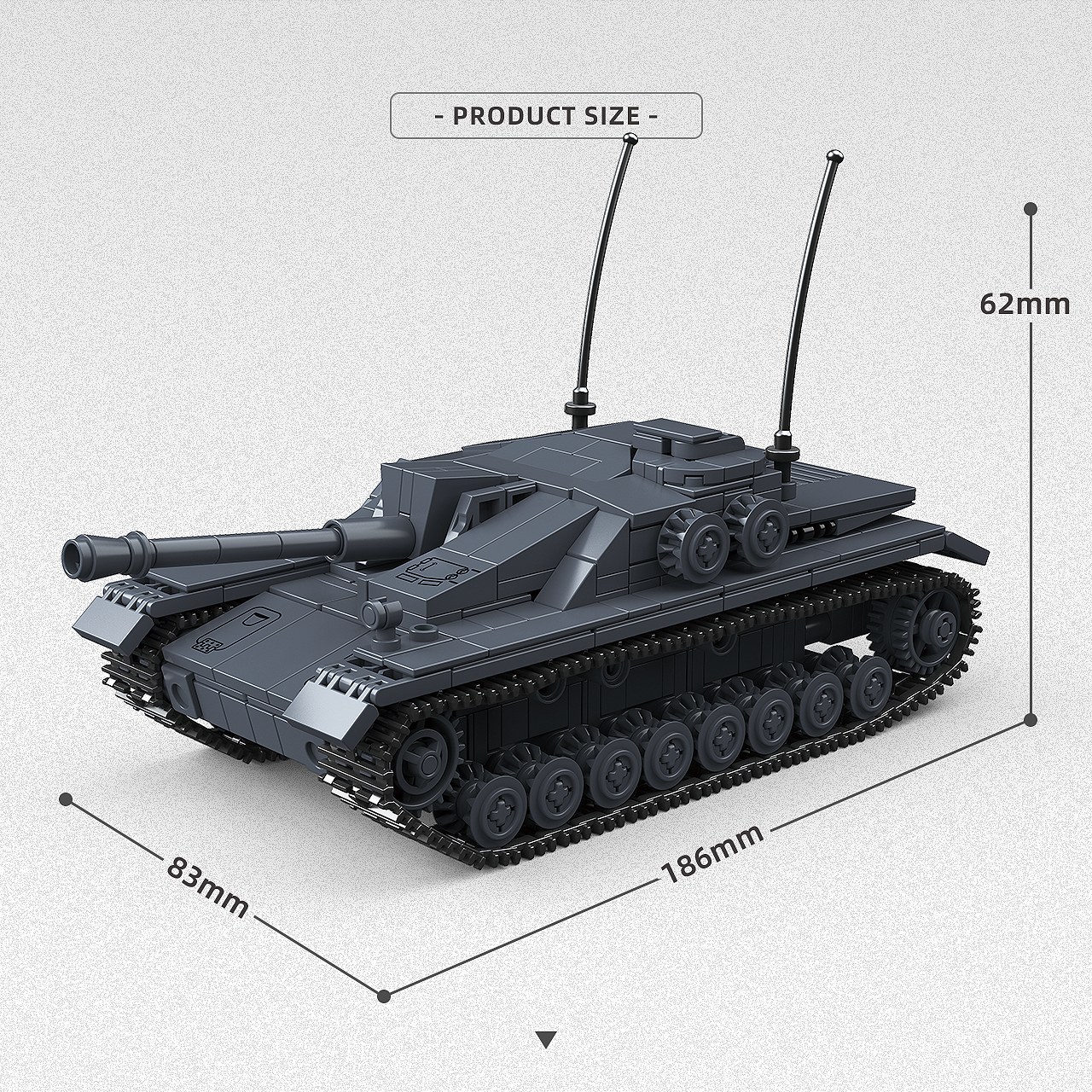 Sturmgeschütz IV Tank | 639PCS | 1:35 | WWII German Assault Gun