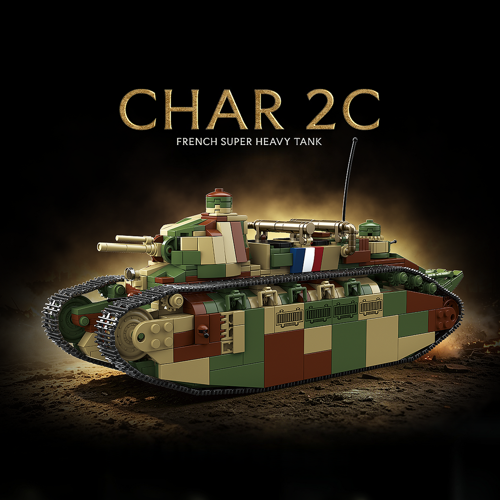 Char 2C | 1766+PCS | 1:35 | WWI French Super Heavy Tank