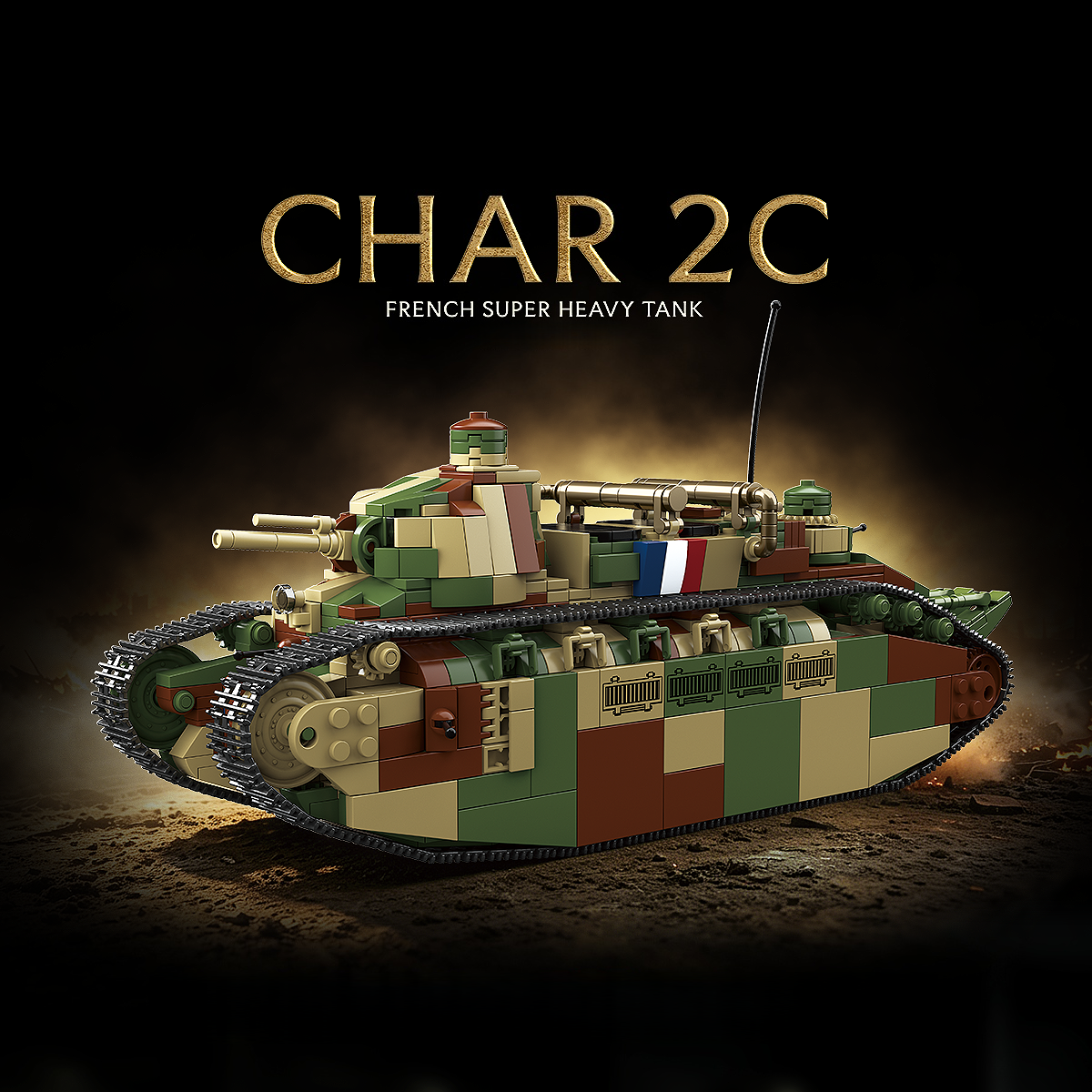 Char 2C | 1766+PCS | 1:35 | WWI French Super Heavy Tank