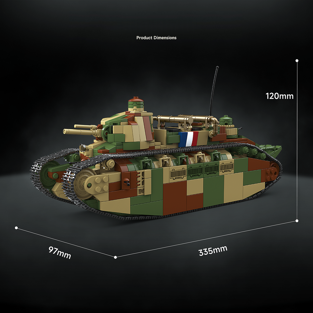 Char 2C | 1766+PCS | 1:35 | WWI French Super Heavy Tank
