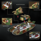 Char 2C | 1766+PCS | 1:35 | WWI French Super Heavy Tank