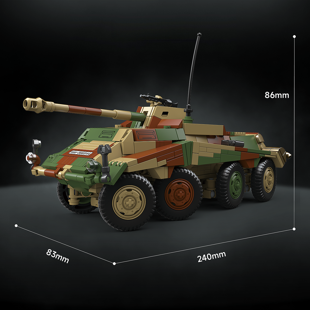 Sd.Kfz.234/4 | 835+PCS | 1:28