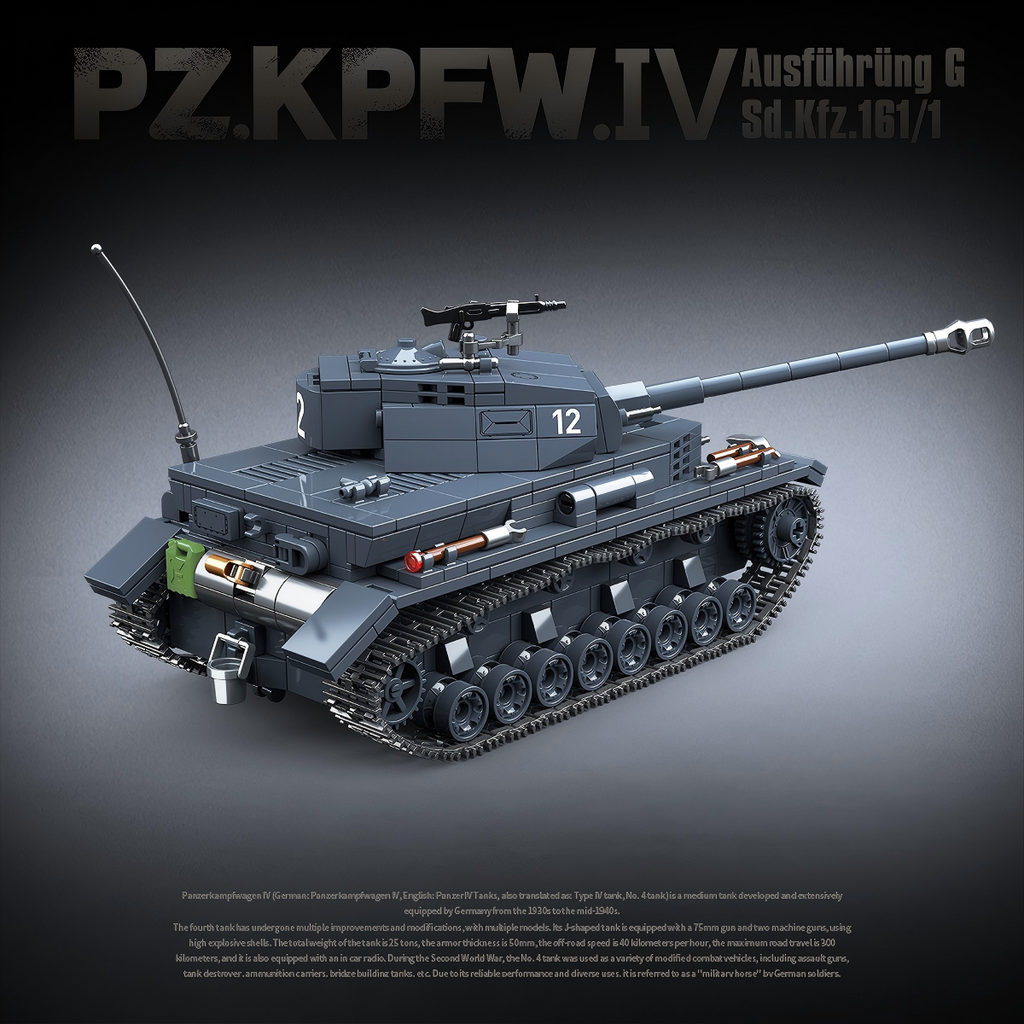 Panzer IV Ausf. G | 985 PCS | 1:28 | WWII German Medium Tank