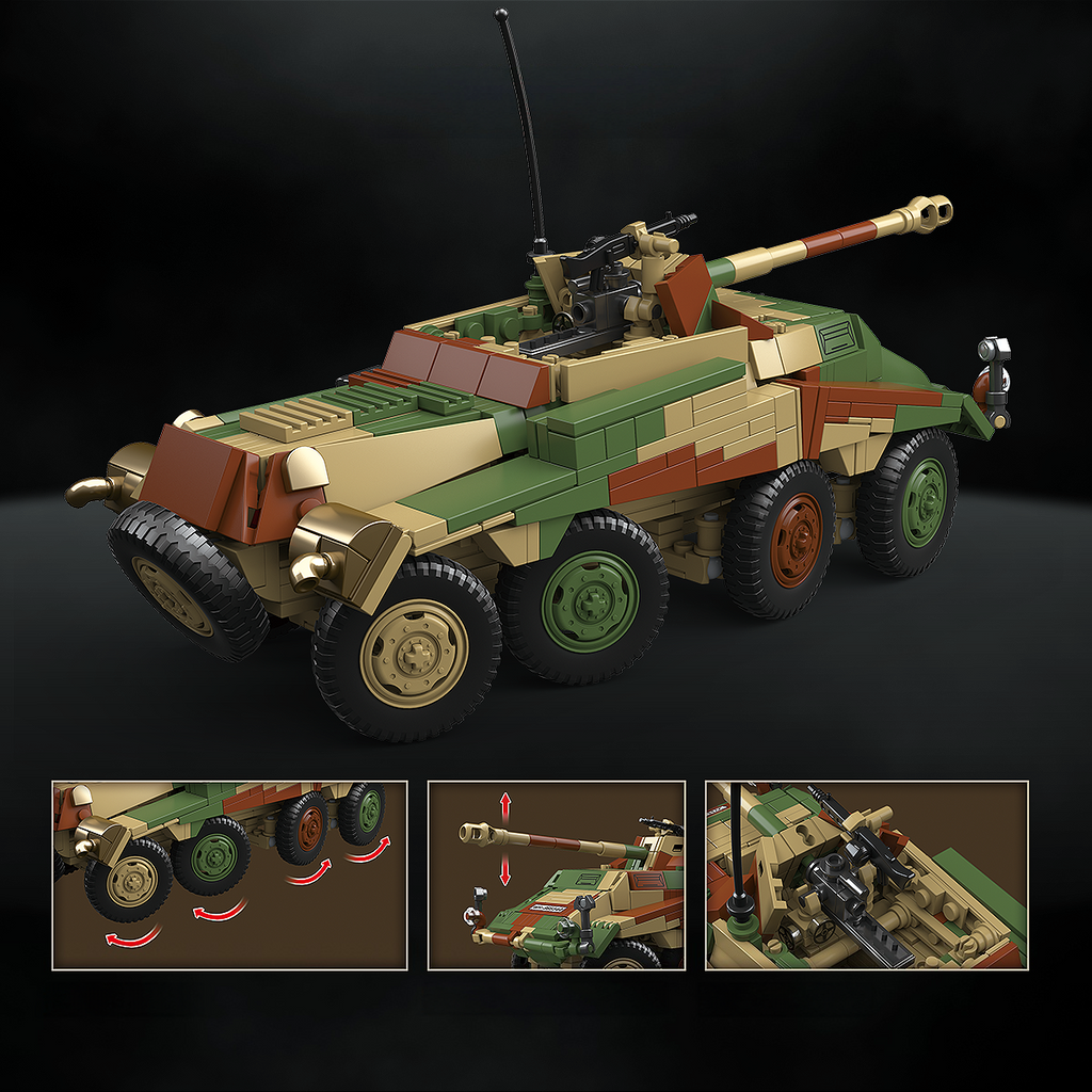 Sd.Kfz.234/4 | 835+PCS | 1:28