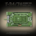 T-34/76 Medium Tank | 1013+PCS | 1:28 | WWII Soviet Armor
