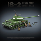 IS-2 Heavy Tank Model 1944 | 1703 PCS | 1:28 | WWII Soviet Heavy Tank