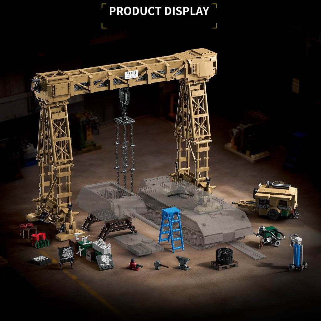 Rivers Gantry Crane | 2803+PCS | WWII German Military Maintenance | Fries 16T Crane