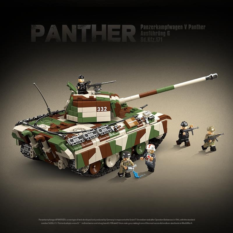 Panzer V Panther Ausf. G | 2136 PCS | 1:28 | WWII German Medium Tank