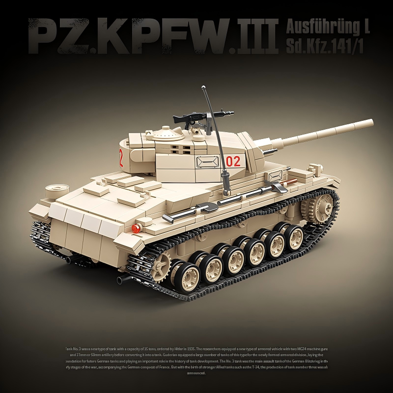 Panzer III Ausf. L | 959+PCS | 1:28 | WWII German Medium Tank