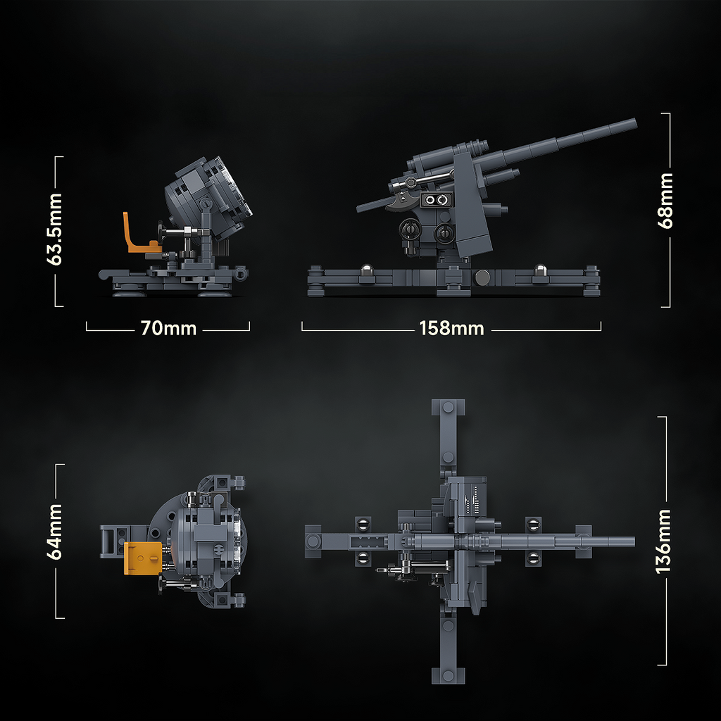 8.8 cm Flak 37 & 60 cm Flak Sw-36 Searchlight | 346+PCS