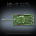 IS-2 Heavy Tank Model 1944 | 1703 PCS | 1:28 | WWII Soviet Heavy Tank